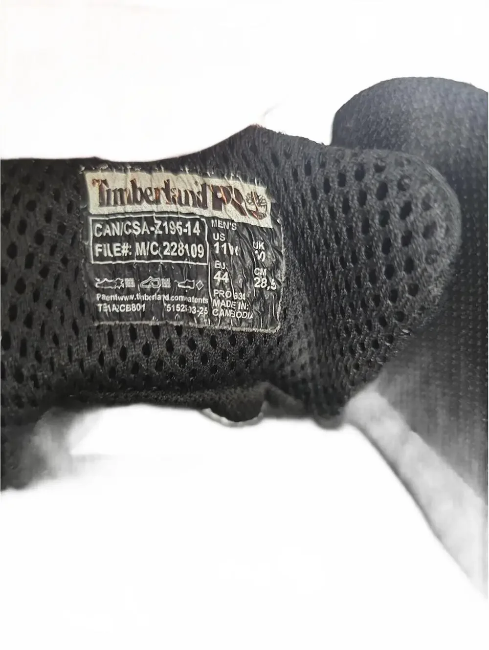Timberland PRO Men's Mid-Cut Switchback WP Comp Toe Work Boots Black Size 11W